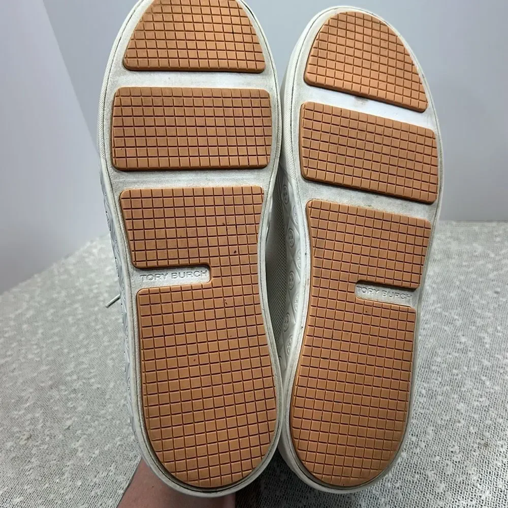 TORY BURCH Ladybug Lace Up Low Top Sneakers Shoes Women's 10.5